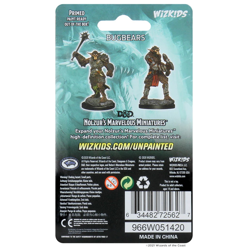 D&D NOLZUR’S MARVELOUS MINIATURES:WAVE 1-Bugbears(バグベア) 72562 634482725627