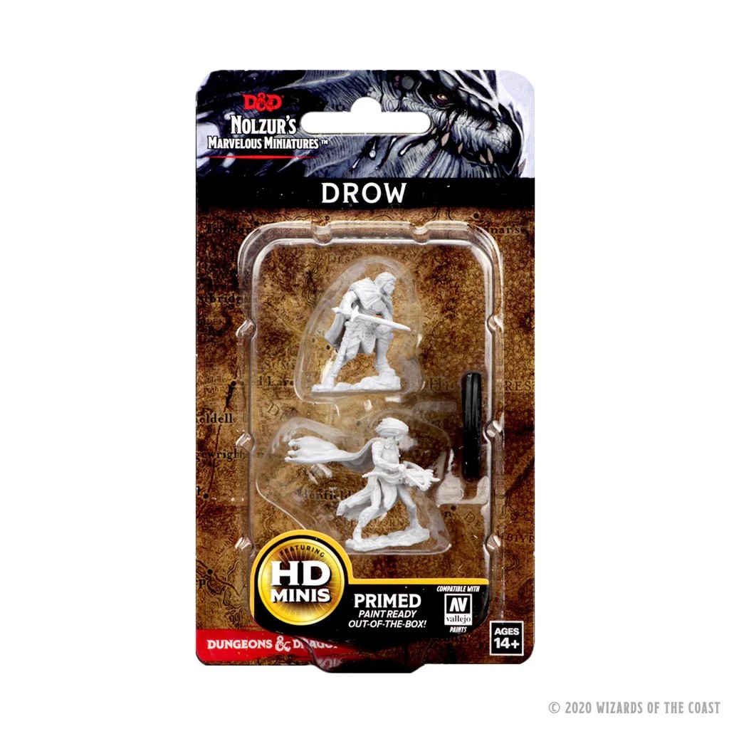 D&D NOLZUR’S MARVELOUS MINIATURES:WAVE 4-Drow 73189 634482731895