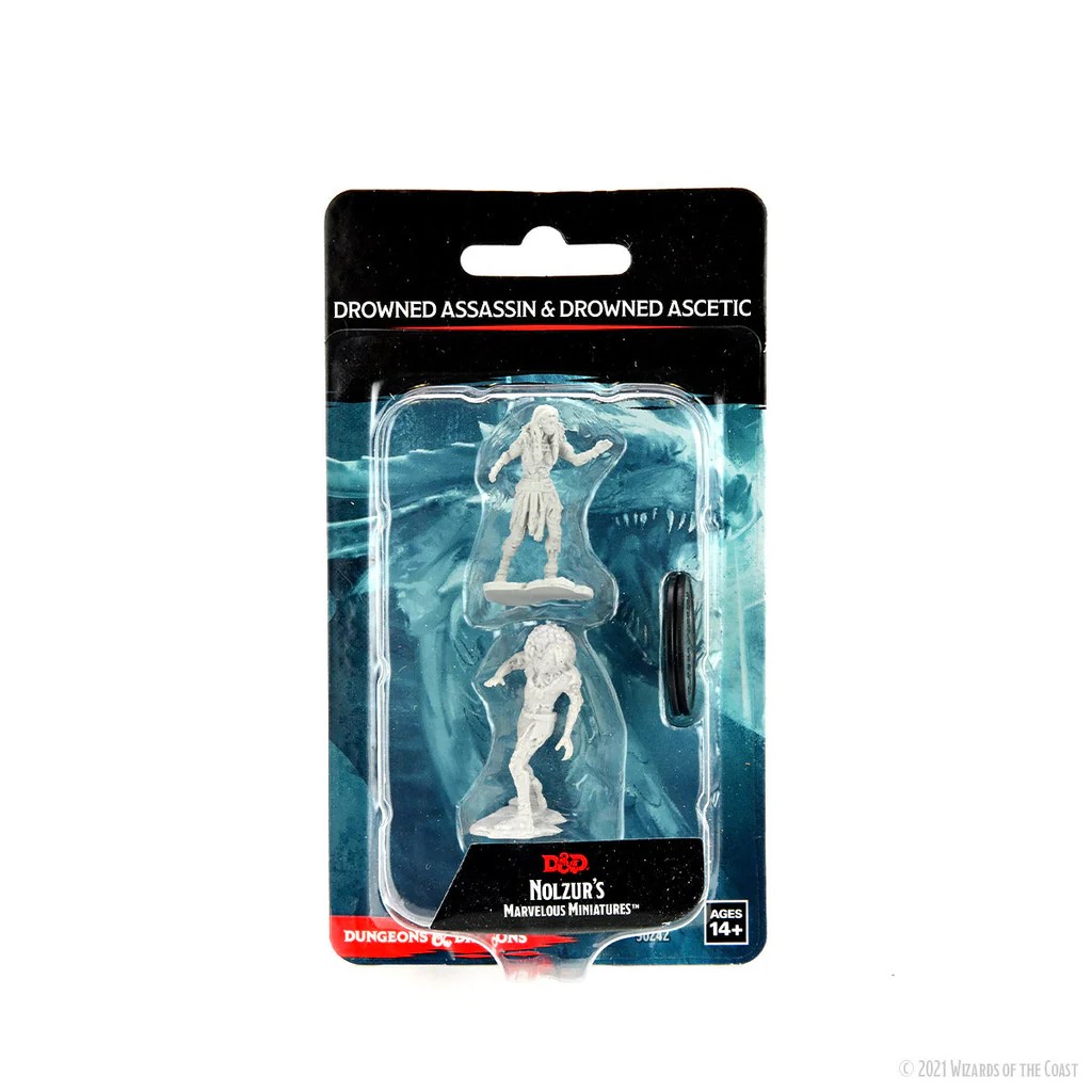 D&D NOLZUR’S MARVELOUS MINIATURES:WAVE 14-Drowned Assassin & Drowned Ascetic 90242 634482902424