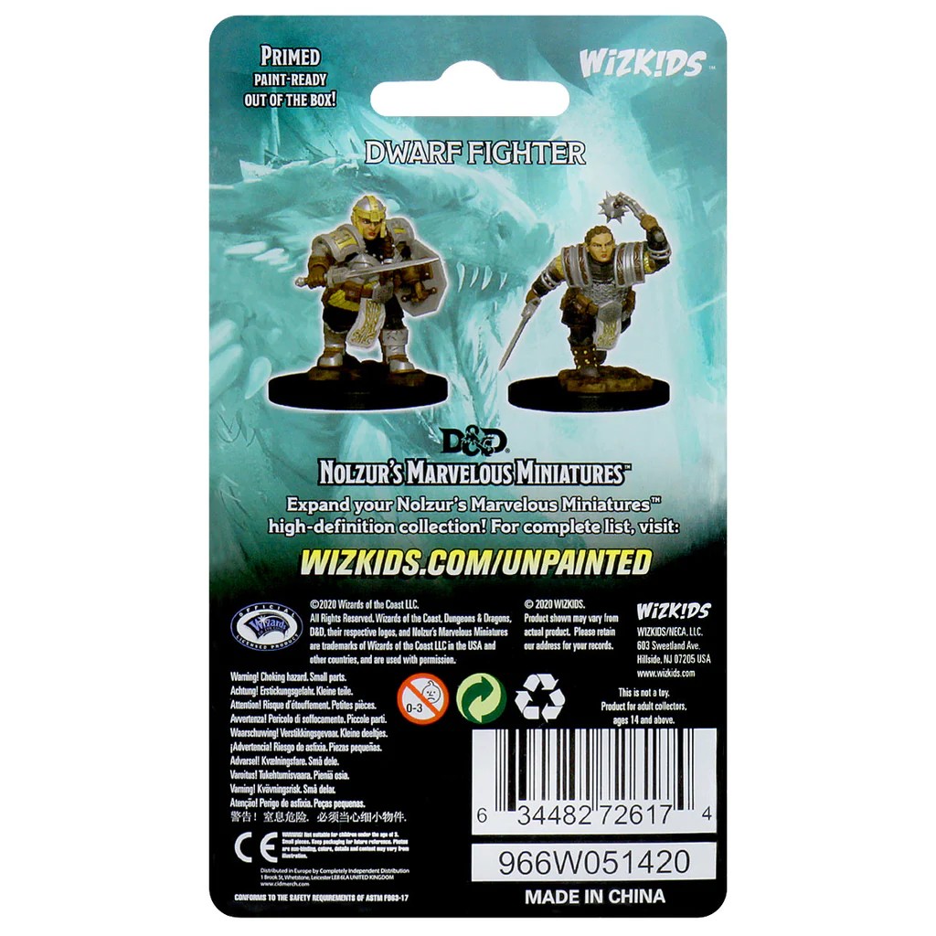 D&D NOLZUR’S MARVELOUS MINIATURES:WAVE 2-Dwarf Fighter(ドワーフ・ファイター) 72617 634482726174