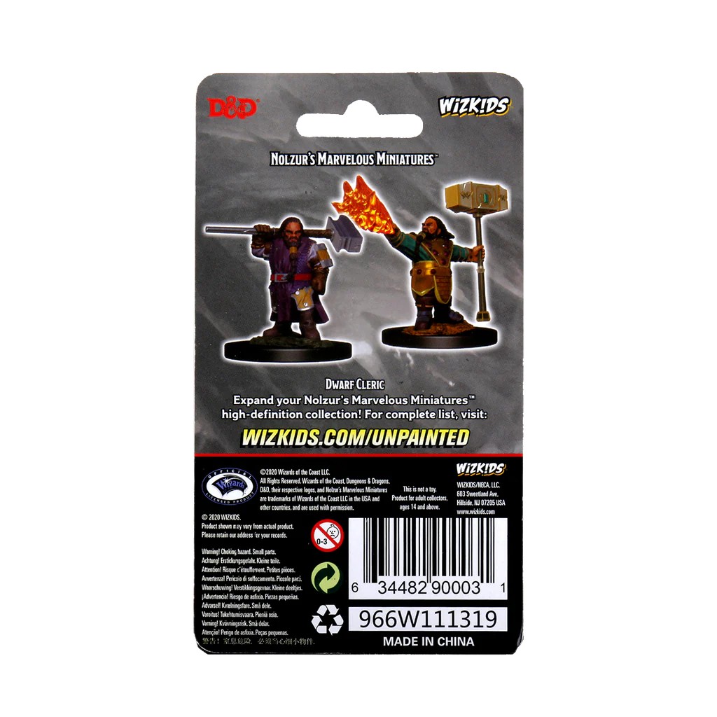 D&D NOLZUR’S MARVELOUS MINIATURES:WAVE 11-Dwarf Cleric 90003 634482900031