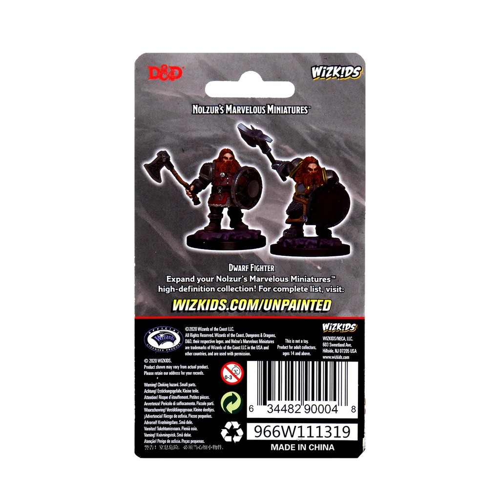 D&D NOLZUR’S MARVELOUS MINIATURES:WAVE 11-Dwarf Fighter(ドワーフ・ファイター) 90004 634482900048