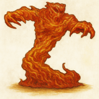 ファイアー・エレメンタル(ファイアー・エレメンタル（レガシー）)/Fire Elemental 【Legacy】【クリーチャー】