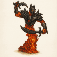ファイアー・エレメンタル・マーミドン（レガシー）/Fire Elemental Myrmidon 【Legacy】【クリーチャー】