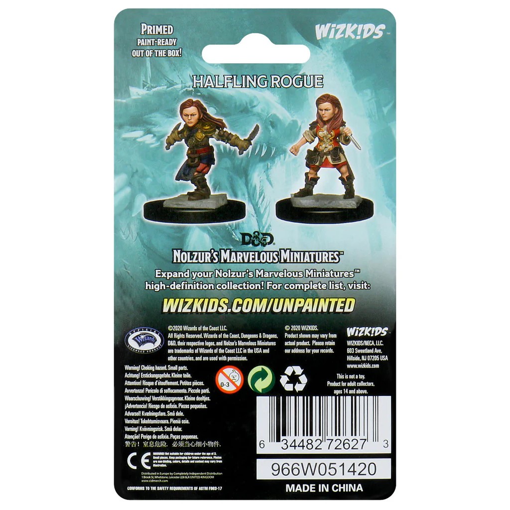 D&D NOLZUR’S MARVELOUS MINIATURES:WAVE 1-Halfling Rogue 72627 634482726273