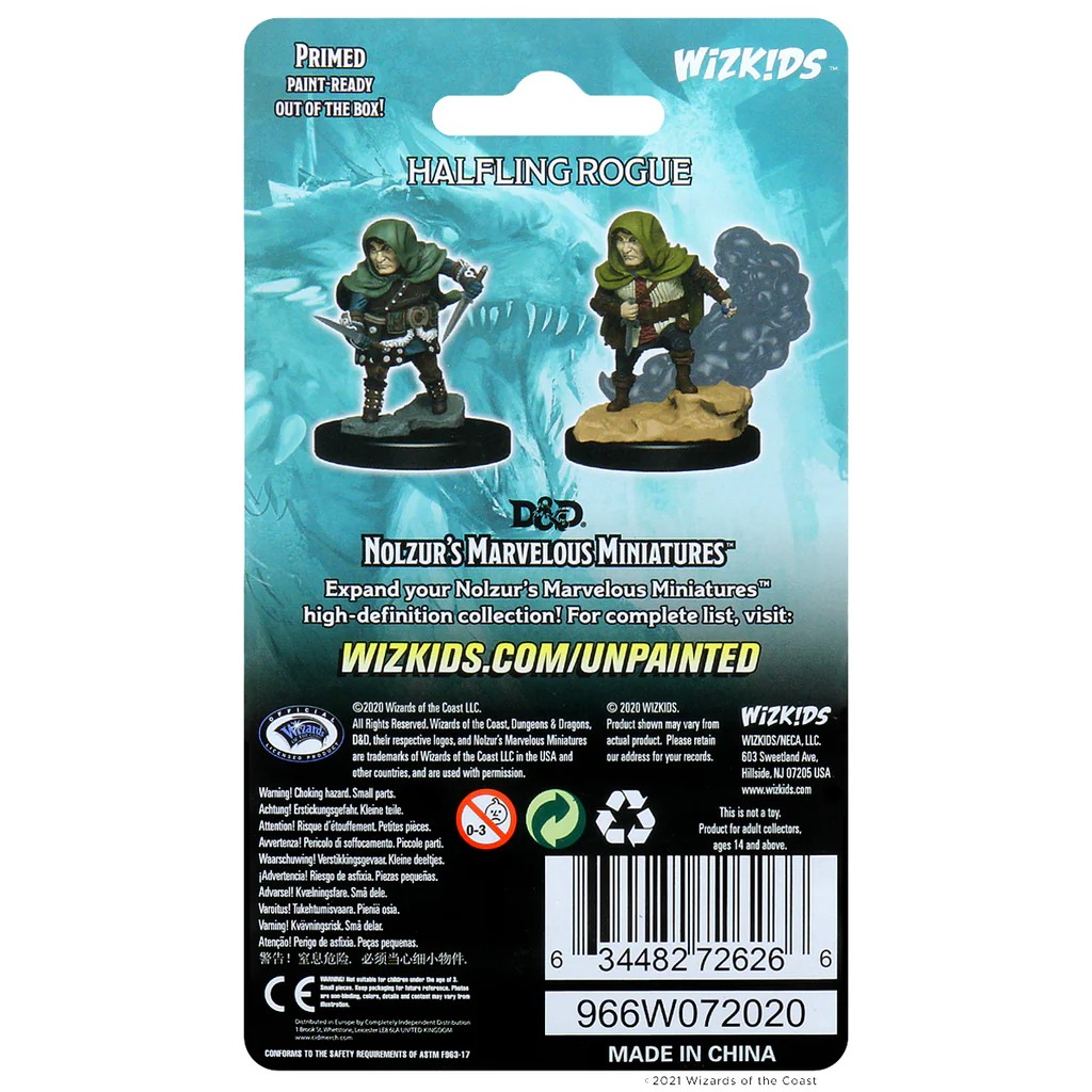 D&D NOLZUR’S MARVELOUS MINIATURES:WAVE 13-Halfling Rogue 90139 634482901397
