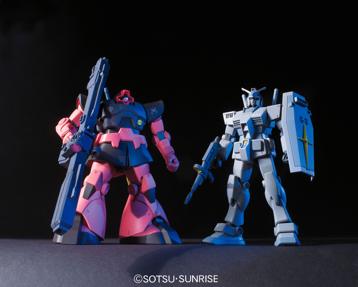 HGUC 1/144 G-3ガンダム VS シャア専用リック・ドム [RX-78-3 Gundam + 