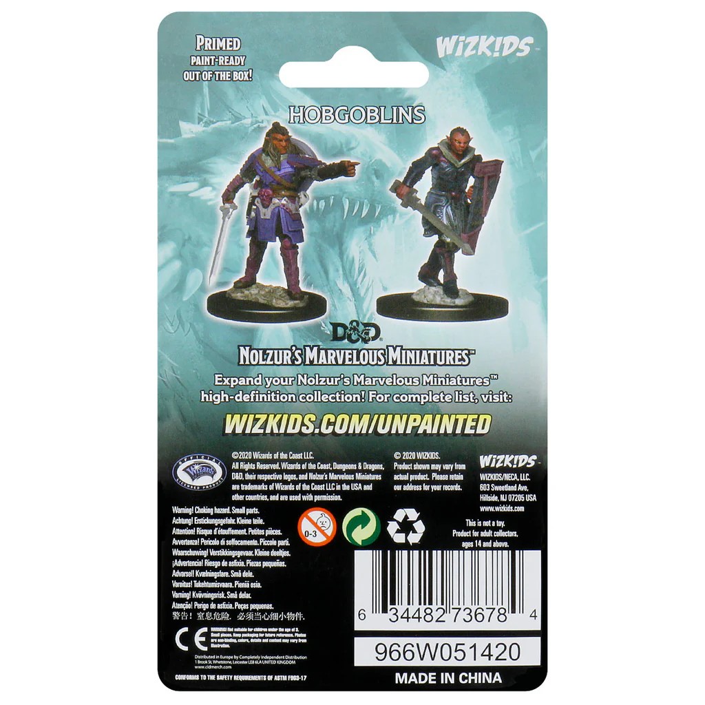 D&D NOLZUR’S MARVELOUS MINIATURES:WAVE 8-Hobgoblins 73678 634482736784