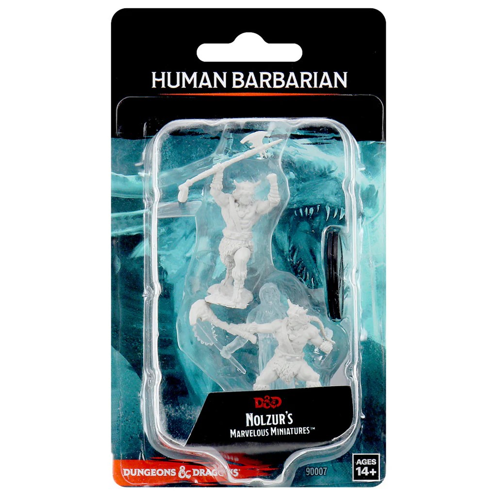 D&D NOLZUR’S MARVELOUS MINIATURES:WAVE 11-Human Barbarian 90007 634482900079