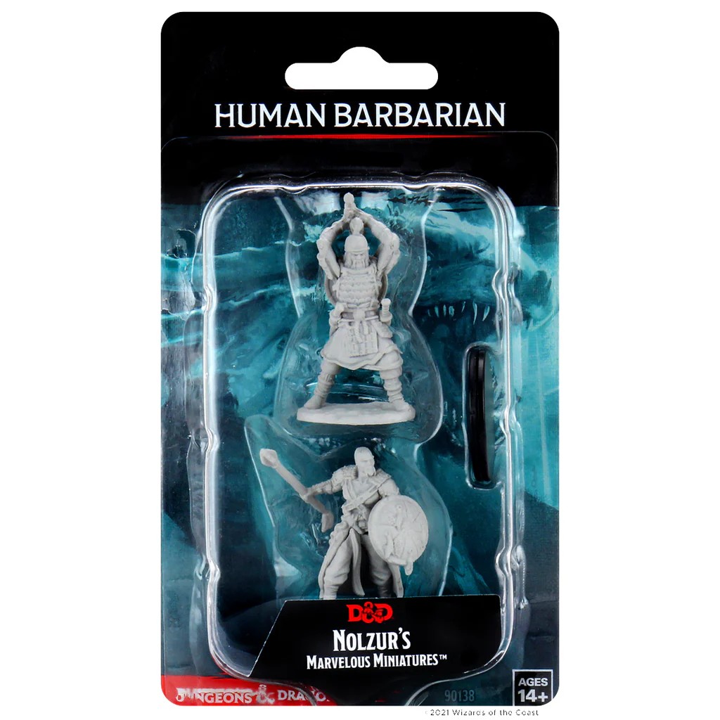 D&D NOLZUR’S MARVELOUS MINIATURES:WAVE 13-Human Barbarian 90138 634482901380