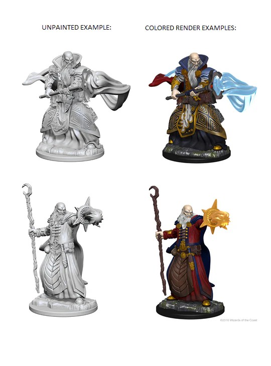 D&D NOLZUR’S MARVELOUS MINIATURES:WAVE 1-Human Wizard(ヒューマン・ウィザード・メイル) 72618 634482726181