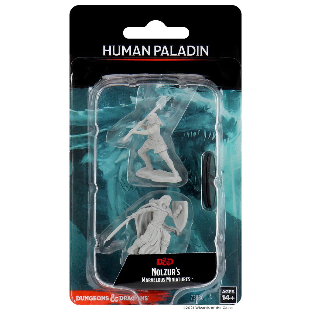 D&D NOLZUR’S MARVELOUS MINIATURES:WAVE 10-Human Paladin 73830 634482738306
