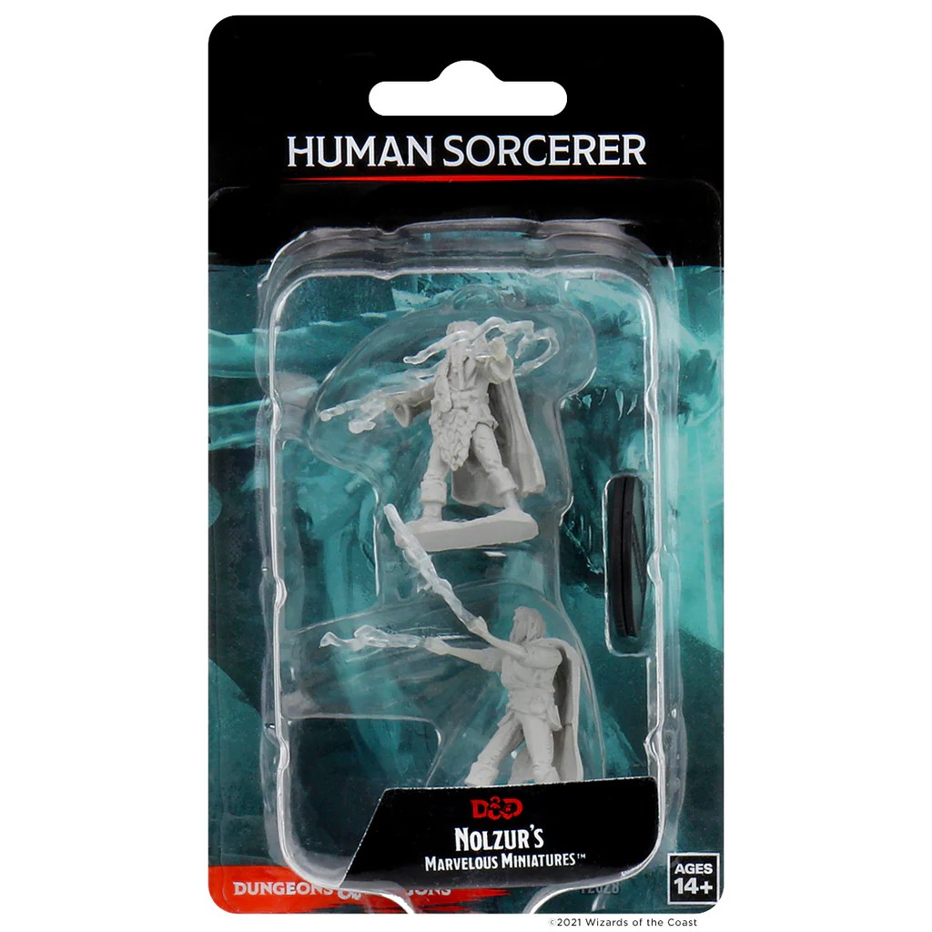 D&D NOLZUR’S MARVELOUS MINIATURES:WAVE 1-Human Sorcerer 72628 634482726280