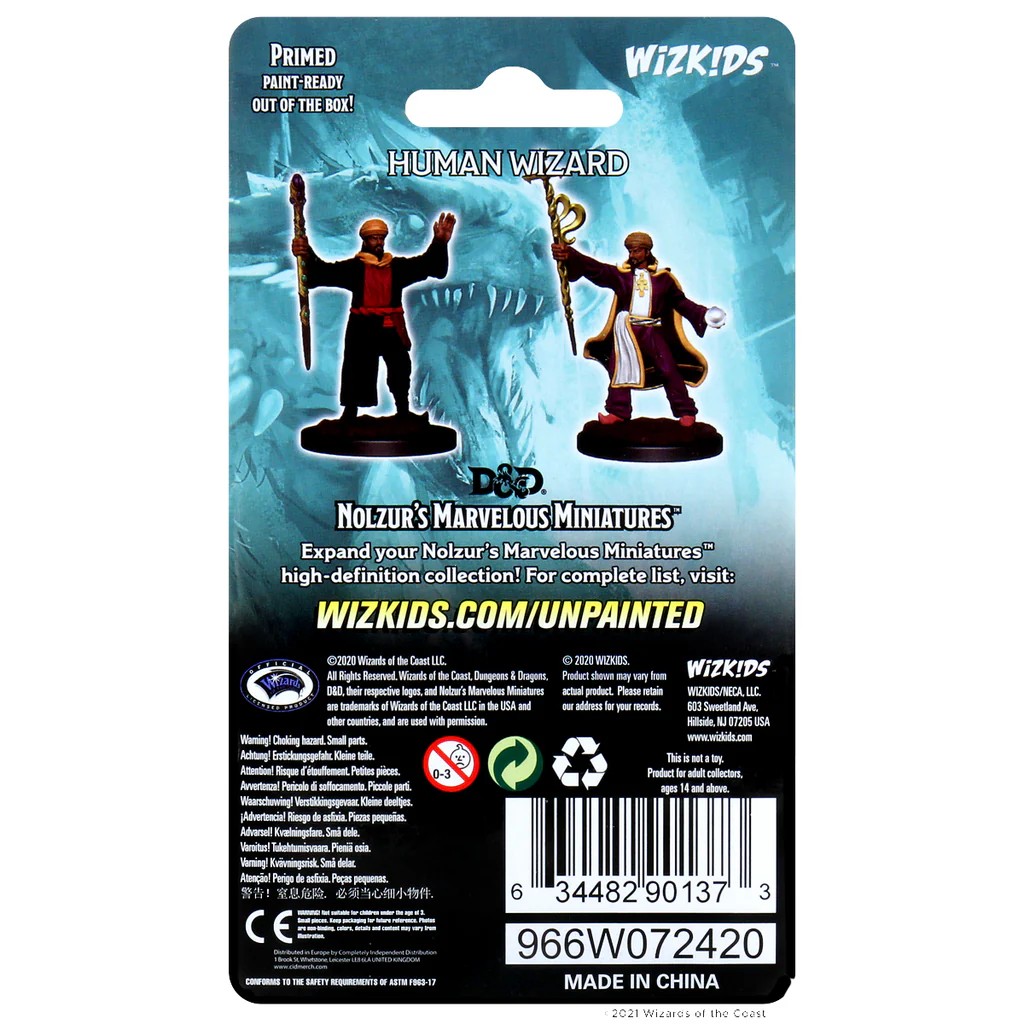 D&D NOLZUR’S MARVELOUS MINIATURES:WAVE 13-Human Wizard(ヒューマン・ウィザード・メイル) 90137 634482901373