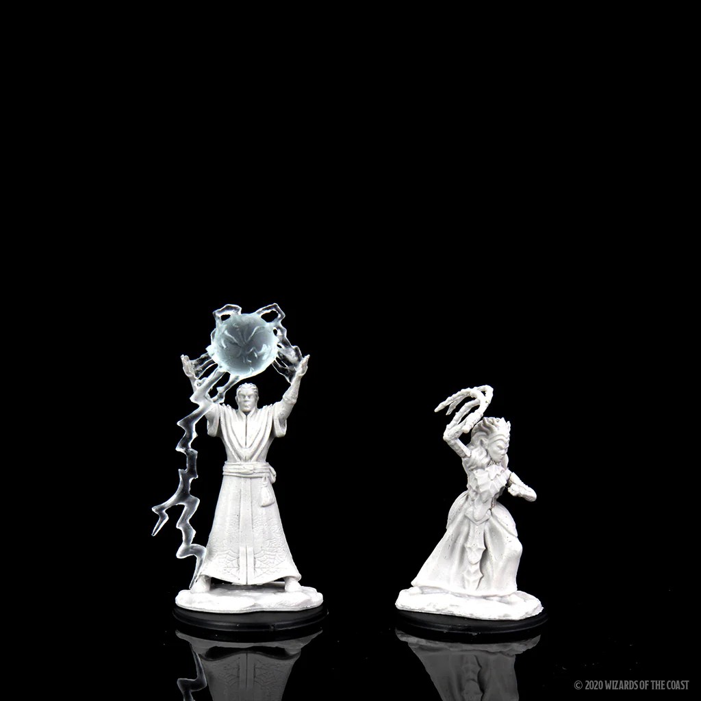 D&D NOLZUR’S MARVELOUS MINIATURES:WAVE 12-Drow Mage & Drow Priestess 90071 634482900710
