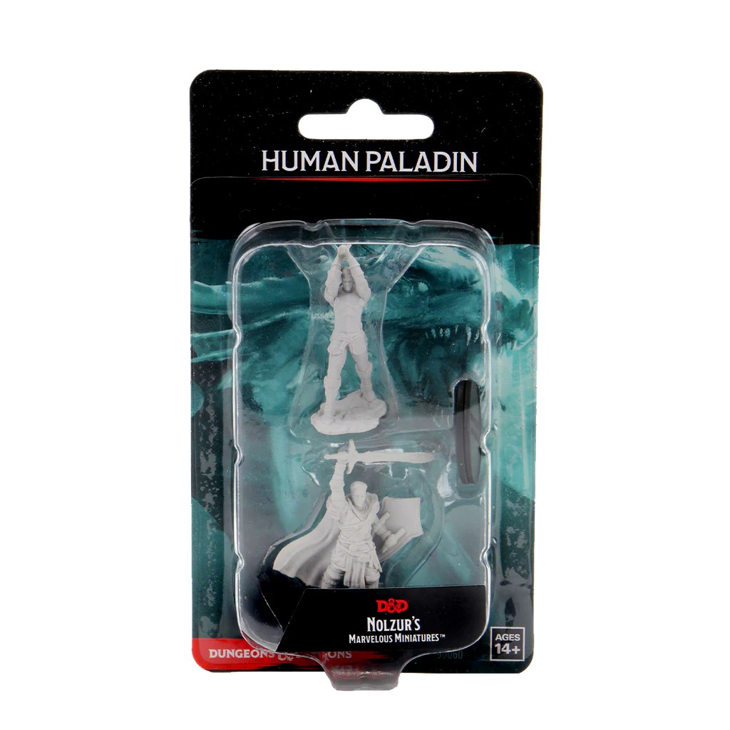 D&D NOLZUR’S MARVELOUS MINIATURES:WAVE 12-Human Paladin 90060 634482900604