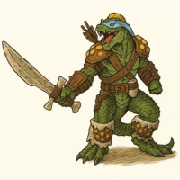 リザードフォーク・ウォーデン/Lizardfolk Warden【クリーチャー】