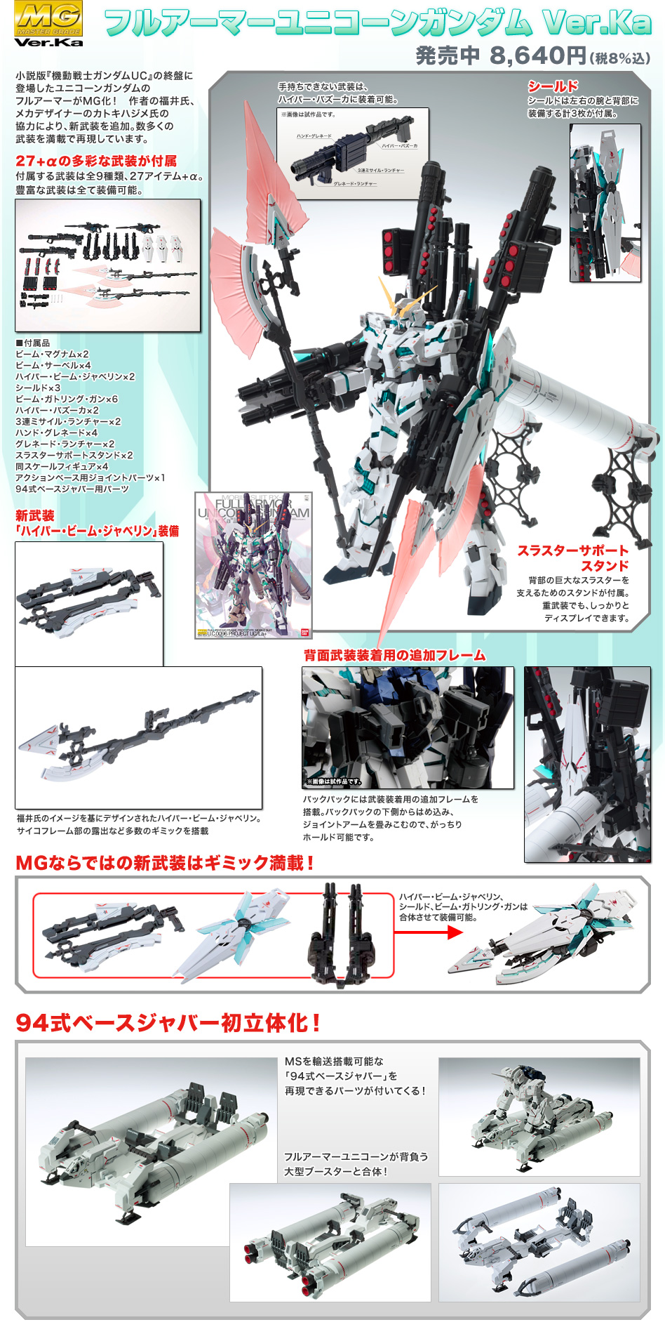 MG 1/100 RX-0 フルアーマーユニコーンガンダム Ver.Ka [Full Armor 