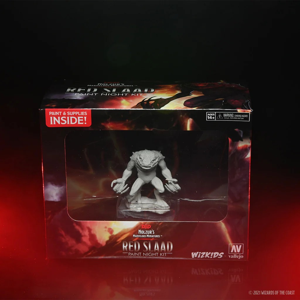 D&D NOLZUR’S MARVELOUS MINIATURES:PAINT NIGHT KIT-Red Slaad 90292