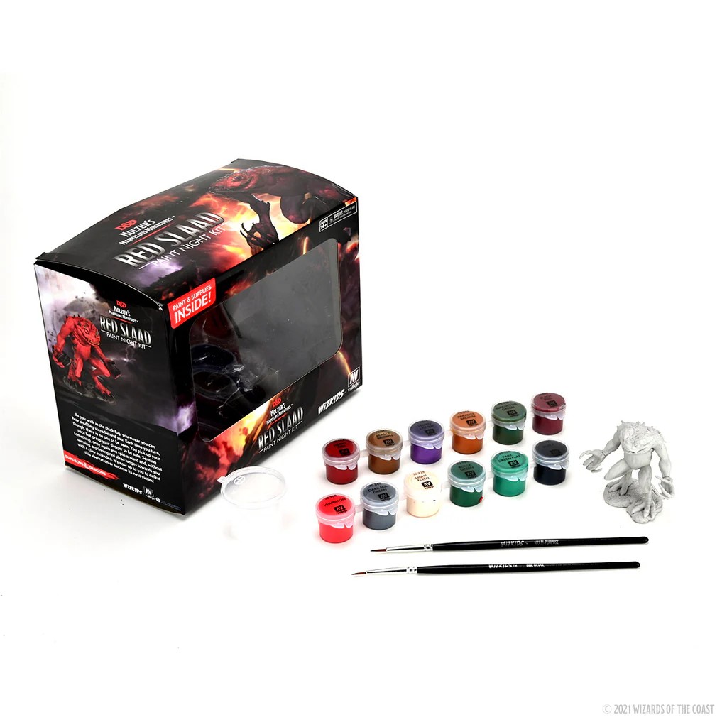D&D NOLZUR’S MARVELOUS MINIATURES:PAINT NIGHT KIT-Red Slaad 90292