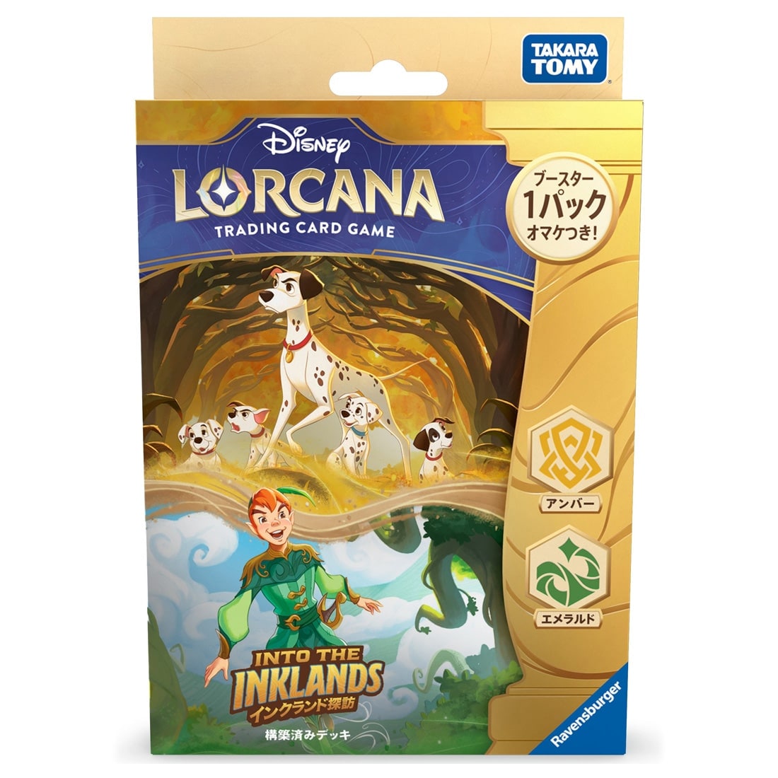 タカラトミー ディズニー・ロルカナ・TCG 日本語版 構築済みデッキ インクランド探訪 アンバー・エメラルド 4904810957959