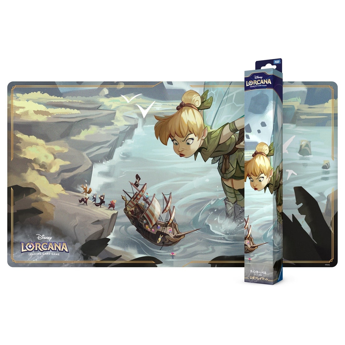 タカラトミー ディズニー・ロルカナ・TCG 日本語版 公式プレイマット ティンカー・ベル　でっかい妖精 4904810958604