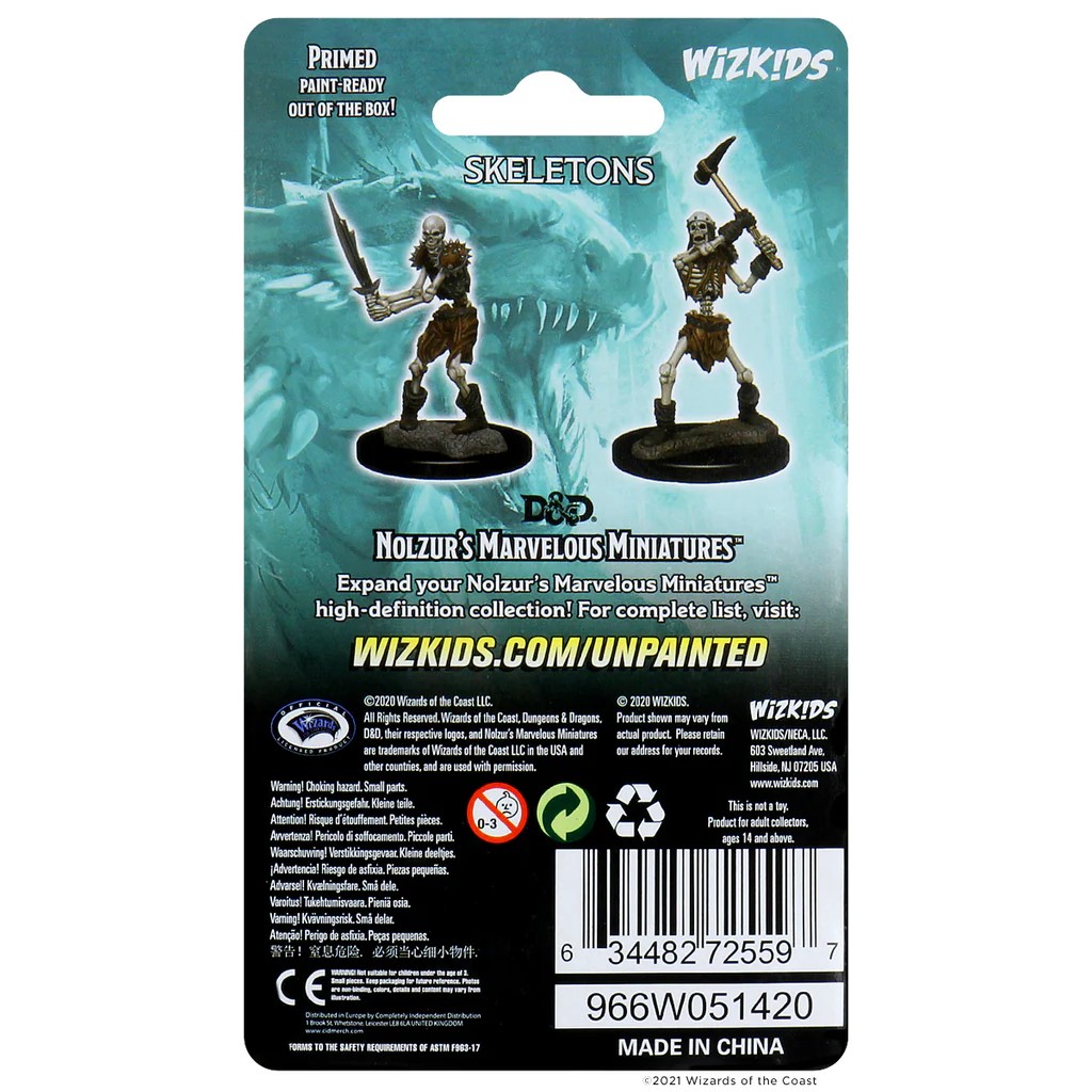 D&D NOLZUR’S MARVELOUS MINIATURES:WAVE 1-Skeletons(スケルトン) 72559 634482725597