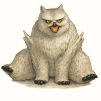 スノウィー・アウルベア/Snowy Owlbear【クリーチャー】