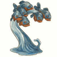 肉食魚の大群(スウォーム・オヴ・クィッパーズ（レガシー）)/Swarm of Quippers 【Legacy】【クリーチャー】