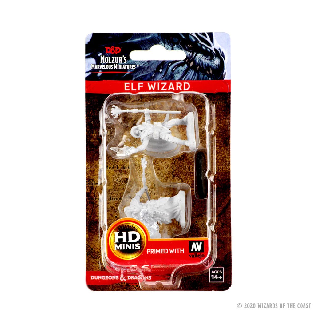 D&D NOLZUR’S MARVELOUS MINIATURES:WAVE 2-Elf Wizard 72622 634482726228