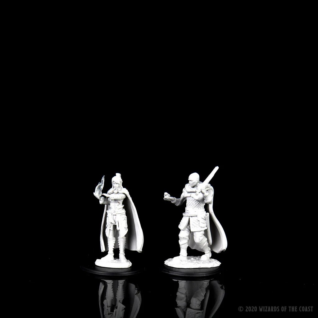 D&D NOLZUR’S MARVELOUS MINIATURES:WAVE 8-Human Ranger & Moon Elf Sorcerer 73675 634482736753