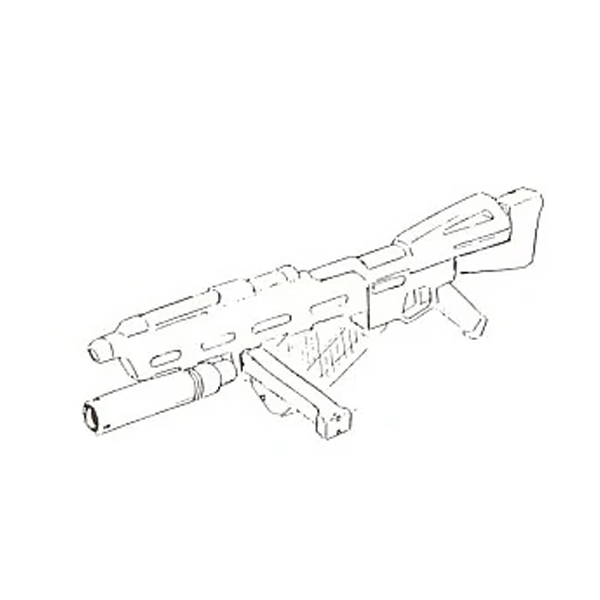 AMS-119 ビーム・マシンガン（グレネードランチャー装備・一般兵士用） [Beam Machine Gun]