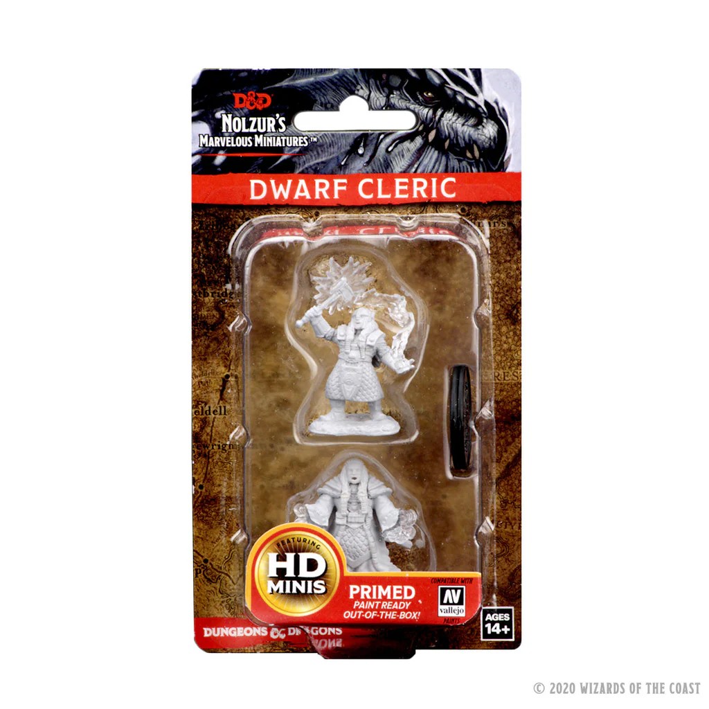 D&D NOLZUR’S MARVELOUS MINIATURES:WAVE 4-Dwarf Cleric 72625 634482726259